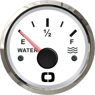 Zdjęcie produktu dla Wskaźnik poziomu wody 240/33 ohm biały/polerowany, 1 szt