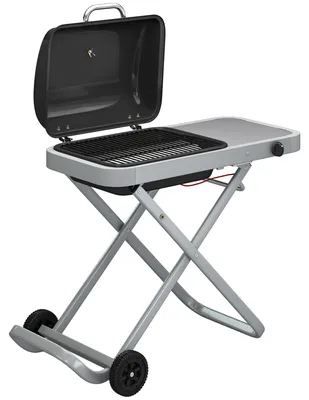 Obrázek produktu pro Přenosný plynový gril, 1 hořák, 2,5 kW | Barva: černá | Rozměry: 109 x 55 x 89 cm