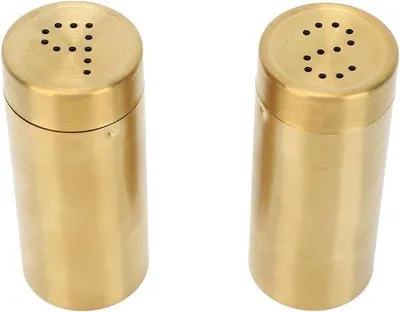 Produktbild von Elektrische Salz- und Pfeffermühlen-Set | Edelstahl-Gold-Grinder | Für Küchen- Esszimmer Camping