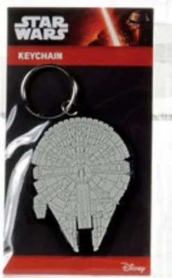 Produktbild von Pyramid International Star Wars Gummi-Schlüsselanhänger Millennium Falcon 6 cm RK38348