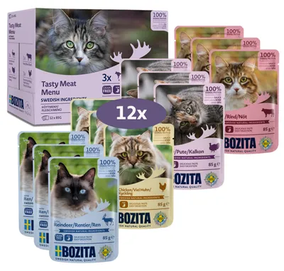 Immagine prodotto di Bozita 85gx12 Multipack Häppchen in Sauce mit Fleisch