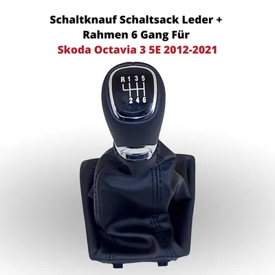 Produktbild von Schaltknauf Schaltsack Leder + Rahmen 6 Gang Für Skoda Octavia 3 5E 2012-2021