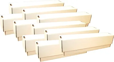 Zdjęcie produktu dla 10 gigantycznych pudełek na talie - do przechowywania (białe) ok. 10 000 kart wszystkich rozmiarów