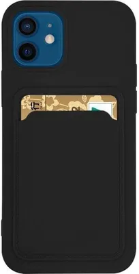 Produktbild von Card Case Hülle für iPhone 13 Pro Max - Schwarz mit Kreditkartenfach KP13459
