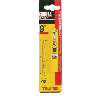 Produktbild von TAJIMA SOLID CUTTERKLINGEN 9 mm ohne Segmente Spender mit 10 Klingen