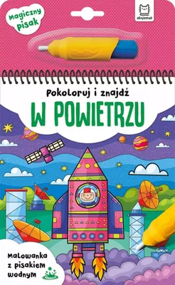 Produktbild von Pokoloruj i znajdź w powietrzu. Malowanka z pisakiem wodnym dla dzieci