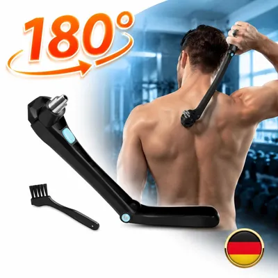 Produktbild von Körperrasierer Für Herren Elektrisch 180° Klappbar 37,5 cm Extra Lang Schnurlos