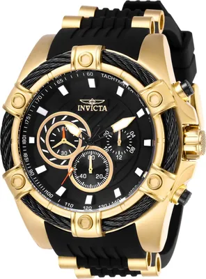 Zdjęcie produktu dla Invicta Bolt 26818 Zegarek Męski - Mechanizm Kwarcowy - Stal Nierdzewna z Czarną Tarcza - 52 mm