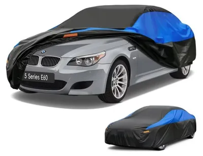 Immagine prodotto di Copertura impermeabile e traspirante per auto, compatibile con BMW Serie 5 E60 (2003-2010), colore nero o blu