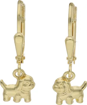 Produktbild von JuwelmaLux Kinder Hunde Ohrhänger 333 Gold JL14-06-0282