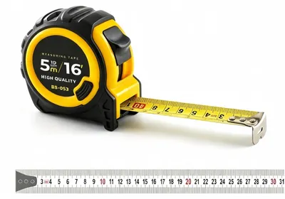 Maßband 5 m, professionell, robust, selbstsperrend, ABS-Kunststoff