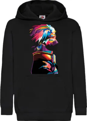 Produktbild von Kinder Kapuzenpullover Naruto Kakashi Hatake 06, 5-6 Jahr - 116 / Schwarz