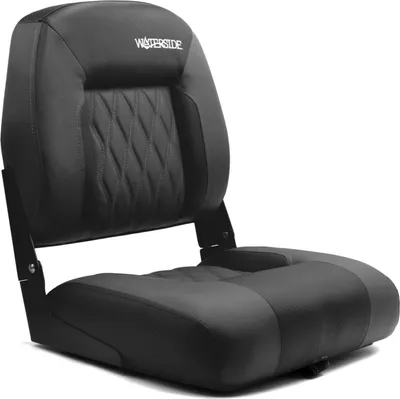 Produktbild von Waterside Luxus Low Back Bootssitz - Klark - Dark Series, charcoal-black