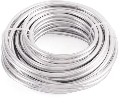Voet Aluminiumdraht 5mm Metall Craft Draht für DIY Anleitung Kunst Schmuckherstellung (Silber)