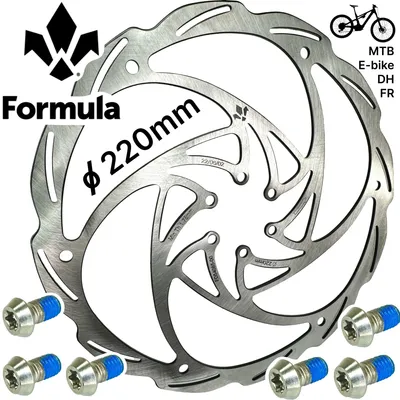 Produktbild von Formula Monolitic Cura Bremsscheibe MTB Ebike DH FR 6-loch 220mm