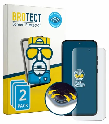 Produktbild von 2x BROTECT Fullscreen Schutzfolie für Motorola Moto G Max Displayschutz Folie Fullcover Matt Entspiegelungsfolie
