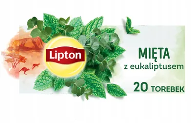Obrázek produktu pro Zelený čaj Lipton Intenzivní máta 20 sáčků