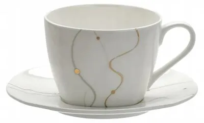 Produktbild von Domdekoracji Porzellan Tasse 167-4080 Elegant mit zartem Muster