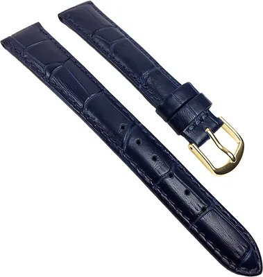 Produktbild von Uhrenarmband Kalbsleder Blau, Anstoß:20 mm