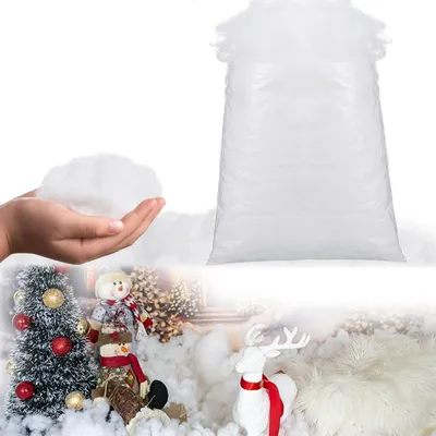 Kunstschnee 200 g für Weihnachtsdeko, Winterlandschaft