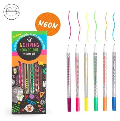 Produktbild von Trendhaus ALLES FÜR DIE SCHULE Gelpens Neon Colour 6er Set