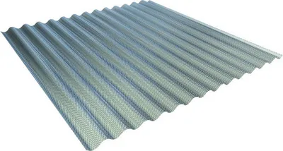 Produktbild von PVC Wellplatte Sinus 76/18 PRISMA Wabenstruktur anthrazit 2000 mm x 900 mm x 2,5 mm