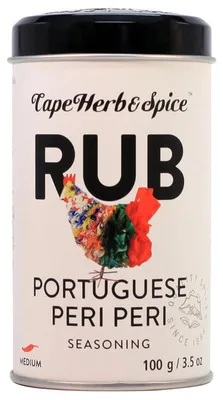 Imagen del producto de Mezcla de hierbas y especias Cape Herb and Spice, sabor portugués Peri Peri, sal para condimentar, 100g
