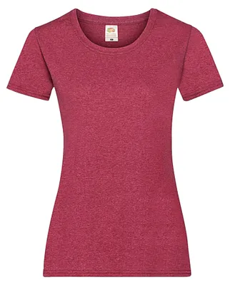 Produktbild von Fruit of the Loom - "Valueweight" T-Shirt für Damen FK3283 (XL) (Heide Rot)