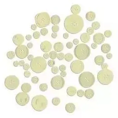 Produktbild von Kreative weiße Knöpfe, 40 Gramm