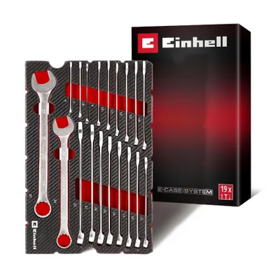 Produktbild von Einhell E-Case Werkzeugeinlage 19-tlg. Gabel-Ringschlüssel-Set