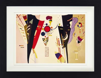 Produktbild von Wassily Kandinsky Zarámovaný obraz s jemným paspartovaním | Nástenné obrazy | V ráme - Vzájomná dohoda, 1942 (30 x 40 cm)