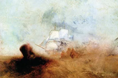 Zdjęcie produktu dla Joseph William Turner Art Print Obraz - Wielorybnik (80 x 120 cm)