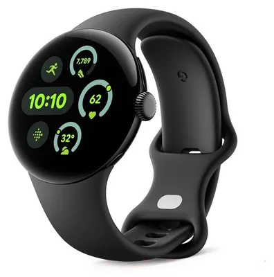 Immagine prodotto di Google Pixel Watch 3 (LTE) 45 mm nero opaco con bracciale sportivo Obsidian