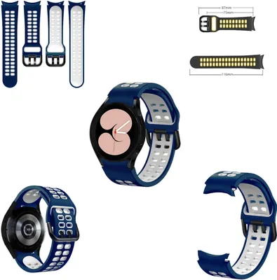 Produktbild von Für Samsung Galaxy Watch FE 6 5 4 Normal Pro Classic alle Größen Silikon TPU Armband