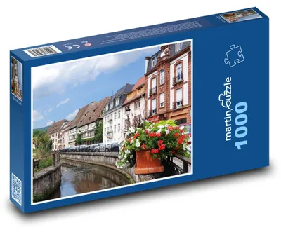 Zdjęcie produktu dla Puzzle 1000 Malownicze uliczki Wissembourga - martinpuzzle