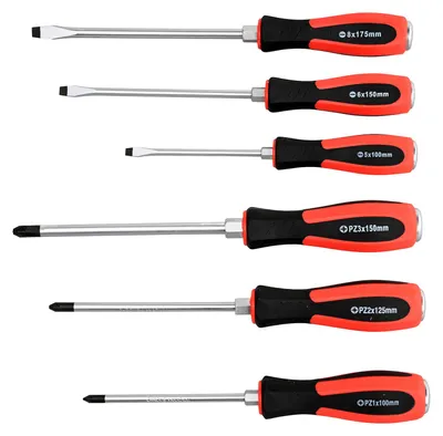 Produktbild von Schraubendrehersatz mit Schlagkappe 6-tlg. PZ-SL