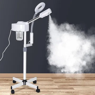 Produktbild von Topchances 2 in 1 Gesichtsdampfer SPA Luftbefeuchter LED 5X Vergr erungs Lampen Maschine