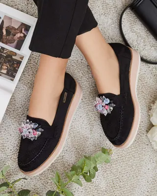 Produktbild von Royalfashion Mokassins mit bunten Steinen Restea, Größe 37