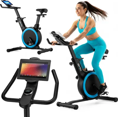Produktbild von Gymtek® Magnetischer Heimtrainer, Fitnessbike, Ergometer - bis 135kg - 32 Widerstandsstufen, 12kg Schwungmasse - Home Gym Fitness