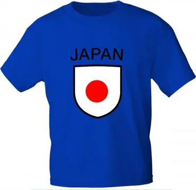 Produktbild von Kinder T-Shirt mit Print - Japan - 76072 blau Gr. 86-164 Größe - 152/164