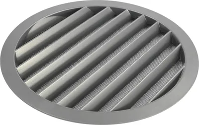 Zdjęcie produktu dla Kratka wentylacyjna aluminiowa 250mm szara z siatką do łazienki/kuchni