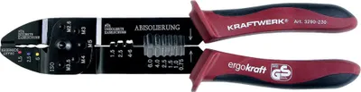 Zdjęcie produktu dla KRAFTWERK 3290-230, Szczypce dociskowe, 25 mm, 230 mm, 63 mm, 320 g