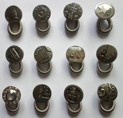 Produktbild von GKA 6er Set Wunderknöpfe Hosenerweiterung Hosenknopfverlängerung Bunderweiterung Hosenknopf Schwangerschaft Knopf Knöpfe Rock