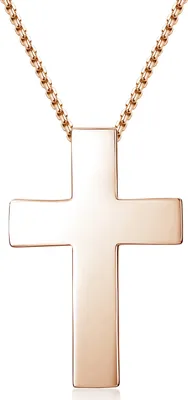Produktbild von MATERIA Kreuz Anhänger Rosegold Damen Schmuck Silber 925 rose vergoldet wahlweise mit Kette KA-279-Rose