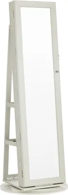 Produktbild von Szafka na Biżuterię z Lustrem 160cm 360° Obrót Czarny Biały