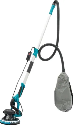 Immagine prodotto di Levigatrice elettrica da parete e soffitto - Levigatrice per cartongesso - 750 W - Velocità: 800–1800 giri/min - 6 velocità - Diametro del disco abrasivo: 255 mm - Testa regolabile da 0° a 90° - 220–240 V - Colore: blu