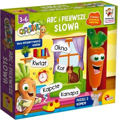 Zdjęcie produktu dla Gra edukacyjna ABC i pierwsze słowa Carotina Lisciani