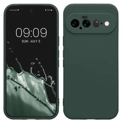 Produktbild von kwmobile Handyhülle für Google Pixel 11 Hülle - weiches Handy Silikon Case - Schutzhülle Cover - Moosgrün