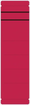 Produktbild von Ordneretikett alpha label - 60 mm Breite x 192 mm Länge - Permanent Kleber - Rechteck - Rot - Selbstklebend, Beschreibbares Etikett - 10 / Pack