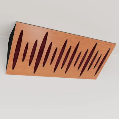 Obrázok produktu pre Sada 6 kusov rohových basových pascí PULSE Horizont, materiál: zamat, rozmer: 23x50x10 cm, farba: čerešňová/burgundská